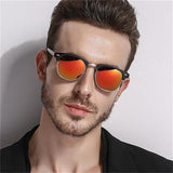 Semi Rimless Polarized Sunglasses