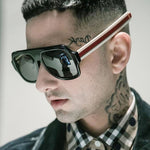 Men Retro Oversized Sunglasses