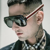 Men Retro Oversized Sunglasses