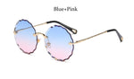 Transparent Frame Round Sunglasses